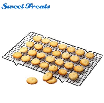 Anti-aanbak Metalen Cake Koelrek Netto Cookies Koekjes Brood Muffins Drogen Stand Cooler Holder Keuken Bakken Tools 25*40cm