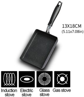 Anti-aanbak Retangular Omelet Pan Tamagoyaki Ei Pan Voor Gasfornuis En Inductie N7MD 1