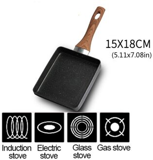 Anti-aanbak Retangular Omelet Pan Tamagoyaki Ei Pan Voor Gasfornuis En Inductie N7MD 5