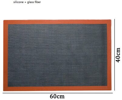 Anti-aanbak Siliconen Bakken Mat Hittebestendige Oven Sheet Liner Voor Cookie Brood Koekjes Bladerdeeg Diy Pastry Mat Bakvormen 40x60cm