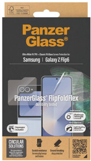 Anti-Bacterial Case Friendly Screenprotector voor de Samsung Galaxy Z Flip 6 Transparant