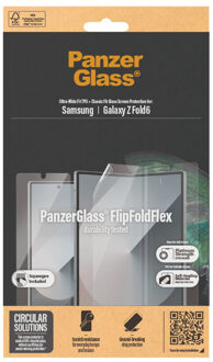 Anti-Bacterial Case Friendly Screenprotector voor de Samsung Galaxy Z Fold 6 Transparant