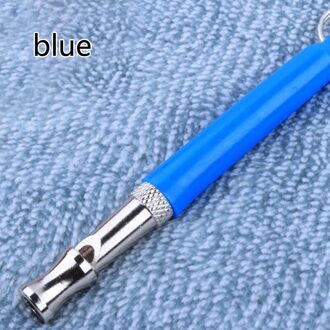 Anti Bark Ultrasoon Geluid Interactieve Gereedschap Verstelbare Huisdieren Supplies Honden Training Fluit Hond Opleiding Fluitje Metalen 1 Pc Blauw