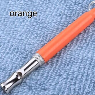 Anti Bark Ultrasoon Geluid Interactieve Gereedschap Verstelbare Huisdieren Supplies Honden Training Fluit Hond Opleiding Fluitje Metalen 1 Pc oranje