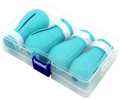 Anti-Bijten Bad Wassen Kat Klauw Cover Cut Nagels Voet Cover Pet Poot Protector Voor Anti-Kras Kat schoenen Boots1 DL