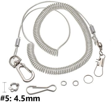 Anti-Bite 3M Met Been Ring Papegaai Vliegende Training Leash Harness Ultralichte Touw Outdoor Ara Valkparkiet starling Vogel Benodigdheden nee.5