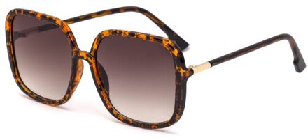 Anti-Blauw Grote Doos Zonnebril Vrouwen Koreaanse Trend Zonnebril Vrouwen Kleurrijke C3