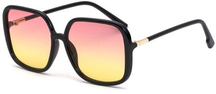 Anti-Blauw Grote Doos Zonnebril Vrouwen Koreaanse Trend Zonnebril Vrouwen Kleurrijke C6