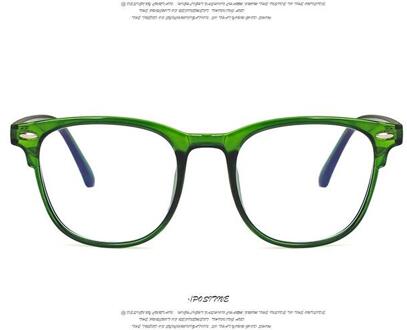 Anti Blauw Licht Bril Blocking Filter Ronde Computer Bril Mannen Vrouwen Super Licht Frame Brillen Roze Clear Bril clera groen