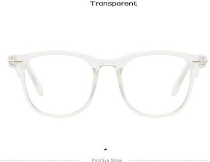 Anti Blauw Licht Bril Blocking Filter Ronde Computer Bril Mannen Vrouwen Super Licht Frame Brillen Roze Clear Bril transparant