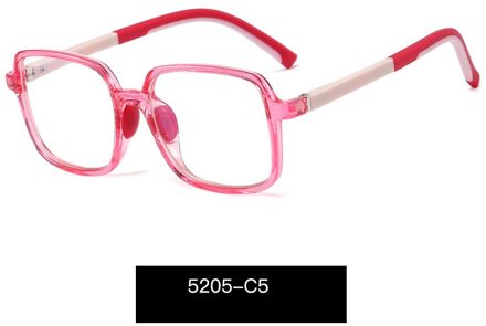 Anti Blauw Licht Bril Blocking Filter Vermindert Eyewear Stam Clear Gaming Computer Bril Kids Verbeteren Comfort Vierkante Mode rood