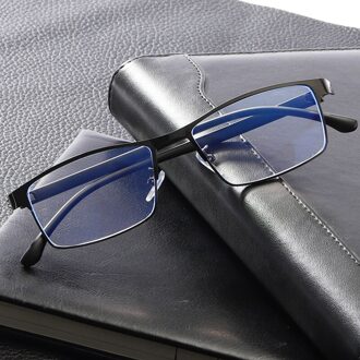Anti Blauw Licht Bril Mannen Computer Screen Oogbescherming Anti Straling Brillen Frames Bril Anti Vermoeidheid Bril donker grijs