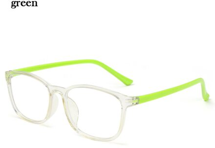 Anti-Blauw Licht Bril Voor Kinderen Kinderen Online Klassen Stralingsbescherming Computer Bril Ultra Licht Frame Eyewear groen
