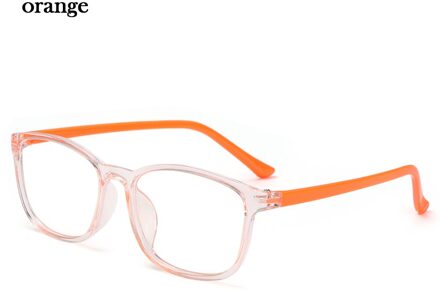 Anti-Blauw Licht Bril Voor Kinderen Kinderen Online Klassen Stralingsbescherming Computer Bril Ultra Licht Frame Eyewear oranje