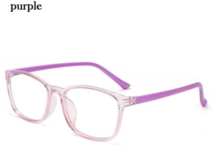 Anti-Blauw Licht Bril Voor Kinderen Kinderen Online Klassen Stralingsbescherming Computer Bril Ultra Licht Frame Eyewear paars