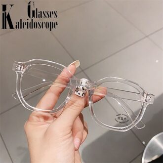 Anti Blauw Licht Brilmontuur Vrouwen Mannen Onregelmatige Ronde Brillen Optische Bril Frames Clear Bluelight Blokkeren doorzichtig