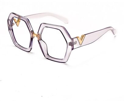 Anti-Blauw Vrouwen Brilmonturen Optische Clear Transparante Lens Bijziendheid Mode Metalen Frame Recept Brillen Computer Bril 4