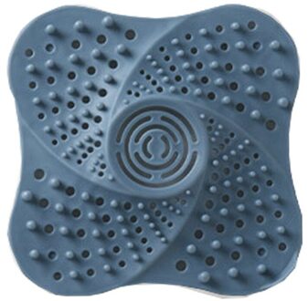 Anti-Blocking Haar Catcher Haar Stopper Plug Val Douche Afvoerputje Covers Gootsteenzeefje Filter Badkamer Keuken Accessoires Blauw