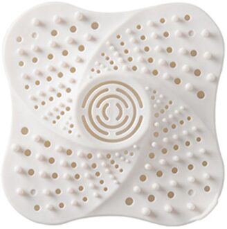Anti-Blocking Haar Catcher Haar Stopper Plug Val Douche Afvoerputje Covers Gootsteenzeefje Filter Badkamer Keuken Accessoires wit