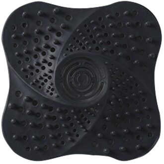 Anti-Blocking Haar Catcher Haar Stopper Plug Val Douche Afvoerputje Covers Gootsteenzeefje Filter Badkamer Keuken Accessoires zwart