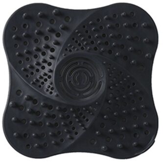 Anti-Blocking Haar Catcher Haar Stopper Plug Val Douche Afvoerputje Covers Gootsteenzeefje Filter Badkamer Keuken Accessoires zwart
