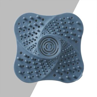 Anti-Blocking Haar Catcher Haar Stopper Sink Plug Val Douche Afvoerputje Covers Gootsteenzeefje Filter Badkamer Accessoires blauw