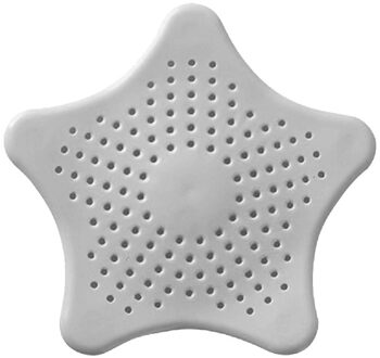 Anti Blokkeren Afvoerputje Siliconen Sucker Riool Monding Zeef Sink Filter Star Badkamer Haar Stopper Plug Keuken Accessoires grijs