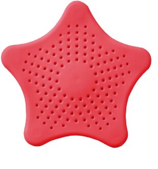Anti Blokkeren Afvoerputje Siliconen Sucker Riool Monding Zeef Sink Filter Star Badkamer Haar Stopper Plug Keuken Accessoires rood
