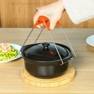 Anti Brandwonden Kom Grabber Plaat Grabber Keukengerei Klein Gereedschap Rvs Plaat Lifter