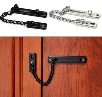 Anti-Diefstal Deur Chain Lock Home Security Guard Bolt Klink Rvs duurzaam Anti-diefstal ketting accessoires 2