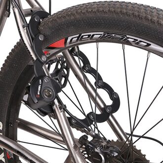 Anti-Diefstal Fiets Vouwen Kettingslot Beveiliging Mtb Fiets Hamburg Hangslot Draagbare Waterdichte Fietsen Elementen Voor Wiel Up
