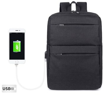 Anti-diefstal Mannen Rugzakken Schooltassen voor Tieners Jongens Grote Capaciteit 15.6 Inch Laptop Rugzak USB Opladen Travel Mannen tassen 11