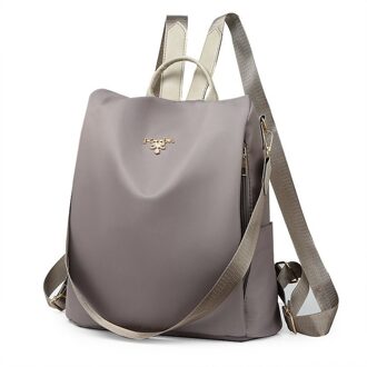 Anti-Diefstal Oxford School Tassen Voor Tienermeisjes School Laptop Rugzakken Vrouwen Reizen Schoudertassen Studenten Bookbags Grijs