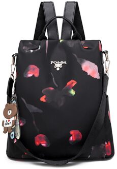 Anti-Diefstal Oxford School Tassen Voor Tienermeisjes School Laptop Rugzakken Vrouwen Reizen Schoudertassen Studenten Bookbags Rood