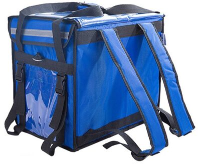 Anti-Diefstal Schoudertas Lock 30/40 Liter Waterdichte Take-Out Warming Kast Levering Doos Koude Kamer Isolatie Zak Lunch tote blauw / 30L