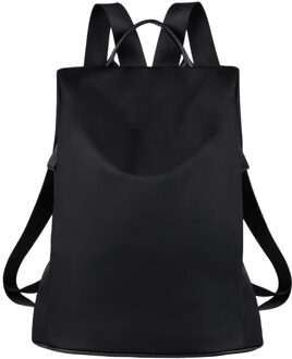 Anti Diefstal vrouwen Rugzak Mode Effen School Rugzak Voor Meisjes Tieners Zwart Bagpack Nylon Boekentas Mujeres Mochila