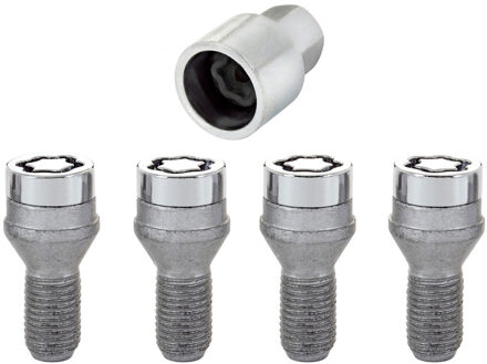 anti-diefstal wielmoeren conisch M12x1.5 (27204)