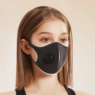 Anti Dust Mask Anti Air Pollution PM2.5 Breath Valve Washable Reusable 3D Sponge Mouth Cover Face Mouth Mask Adult Unisex