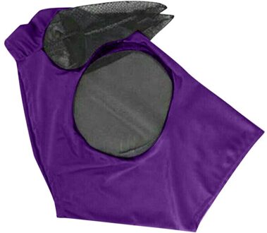 Anti-Fly Mesh Equine Masker Comfort Fit Fly Masker Beschermt Ogen En Oren All-Purpose Covers Beschermen Paard van Vervelende Vliegen pruim