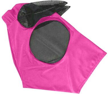 Anti-Fly Mesh Equine Masker Comfort Fit Fly Masker Beschermt Ogen En Oren All-Purpose Covers Beschermen Paard van Vervelende Vliegen Roze