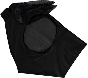 Anti-Fly Mesh Equine Masker Comfort Fit Fly Masker Beschermt Ogen En Oren All-Purpose Covers Beschermen Paard van Vervelende Vliegen zwart