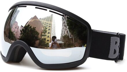 Anti-Fog Ski Sneeuw Bril Uv Bescherming Dubbele Extra Grote Lens Skiën Bril Skateboard Snowboard Ski Brillen Sneeuw-2700 zilver