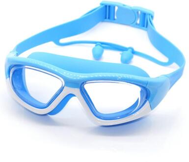 Anti-Fog Uv Bescherming Zwembril Zwembad Zwemmen Bril Oordopje Kid Kinderen Zwembad Zwemmen Bril 02