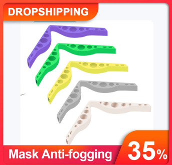 Anti-fogging Glasses Reusable Mask Bracket Storage Box Silicone Nose Bridge Supporting Breathing Strips Flexible Holder for Mask