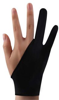 Anti-Fouling Two-Fingers Artist Anti-Touch Glove For Drawing Tablet Right And Left Hand Glove Drawing Mitten for iPad Screen