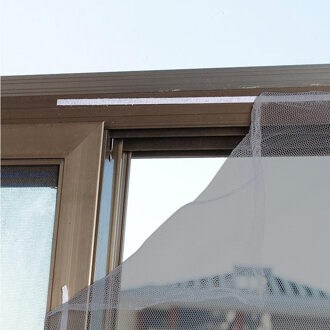 Anti Klamboe Voor Venster Zelfklevende Indoor Insect Fly Screen Gordijn Mesh Bug Klamboe Deur Window Grijs