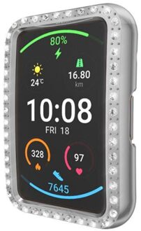 Anti-Kras Horloge Case Geschikt Voor Huawei Horloge Fit TIA-B09 All-Inclusive Galvaniseren Tpu Beschermhoes Blauw