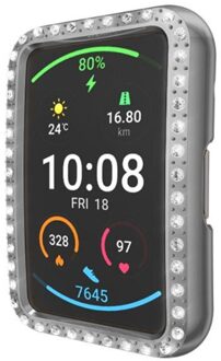 Anti-Kras Horloge Case Geschikt Voor Huawei Horloge Fit TIA-B09 All-Inclusive Galvaniseren Tpu Beschermhoes Bourgondië