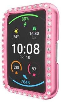 Anti-Kras Horloge Case Geschikt Voor Huawei Horloge Fit TIA-B09 All-Inclusive Galvaniseren Tpu Beschermhoes geel