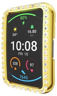 Anti-Kras Horloge Case Geschikt Voor Huawei Horloge Fit TIA-B09 All-Inclusive Galvaniseren Tpu Beschermhoes licht grijs